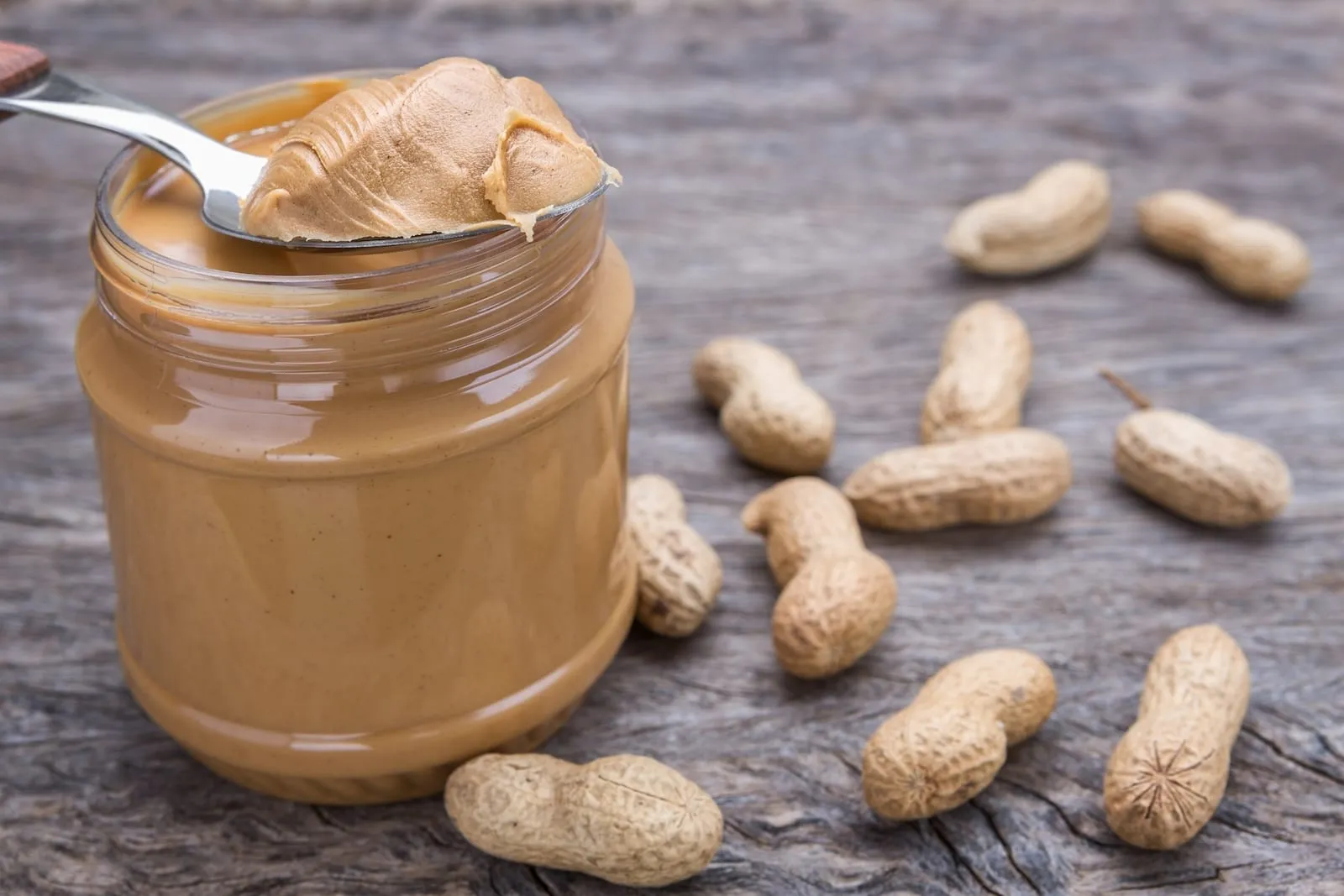 Jar of peanut butter